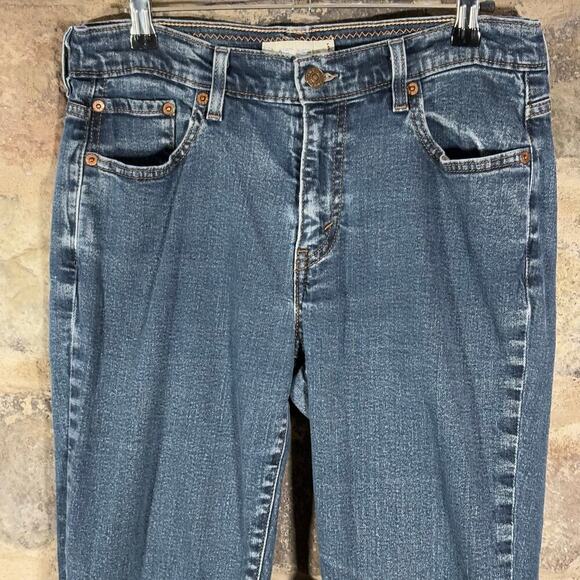 Levi's 515 Jeans Capri Blue Woman's 10 Stretch Casual Summer Vacation Basic - Picture 2 of 14